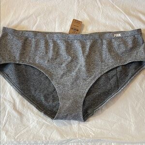 NWT PINK Heather Gray Seamless Hipster Panty